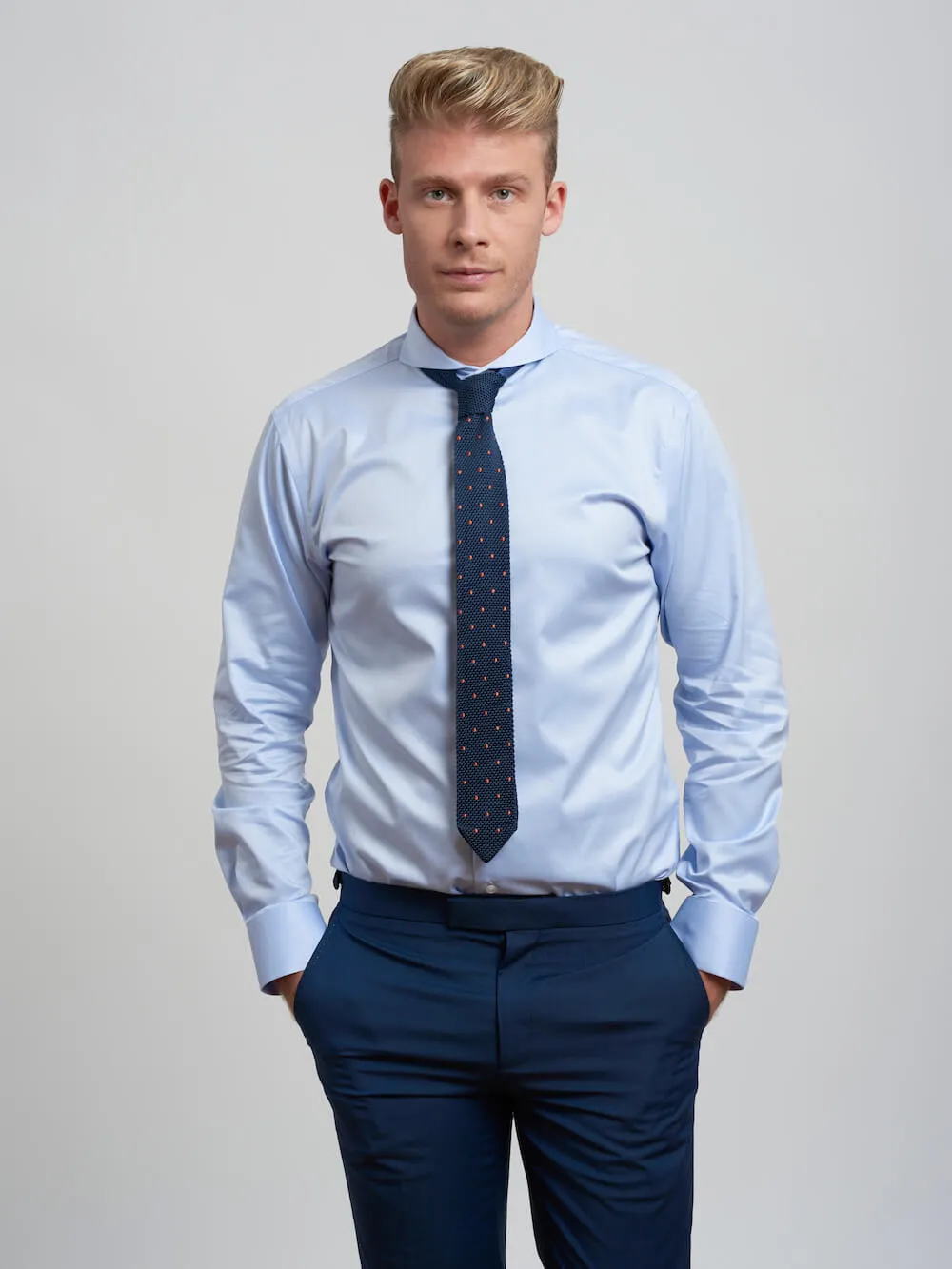 Extreme Cutaway Light Blue Non-Iron Premium Shirt