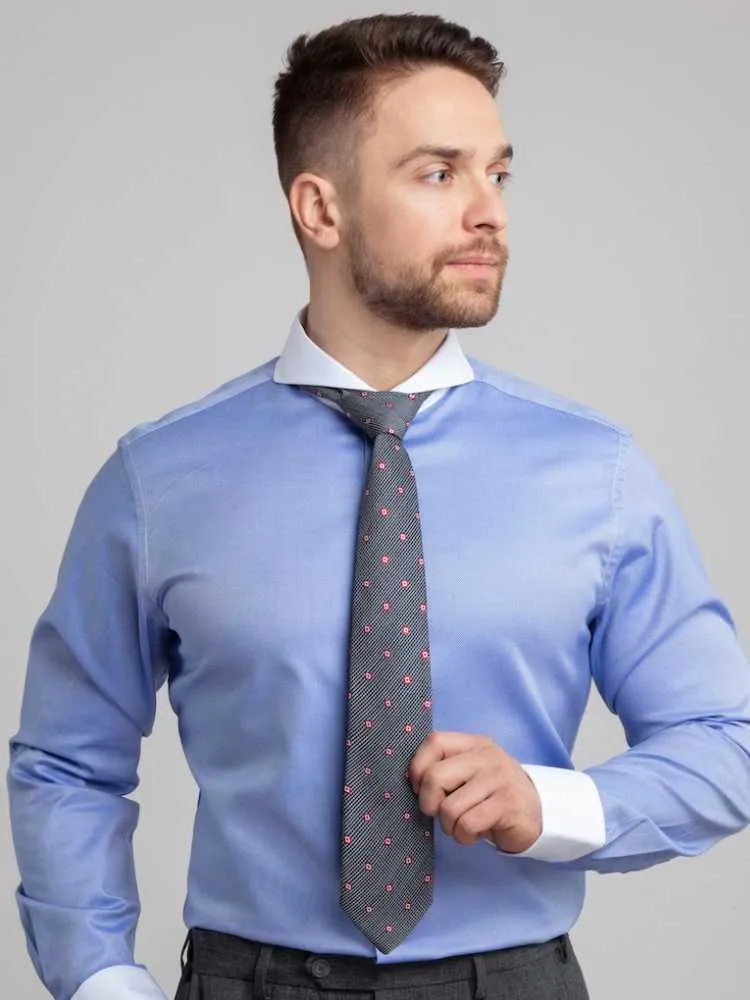 Extreme Cutaway Royal Blue Premium Contrast Shirt