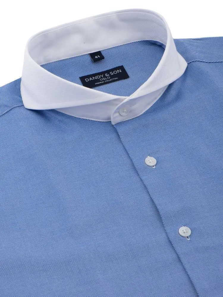 Extreme Cutaway Royal Blue Premium Contrast Shirt
