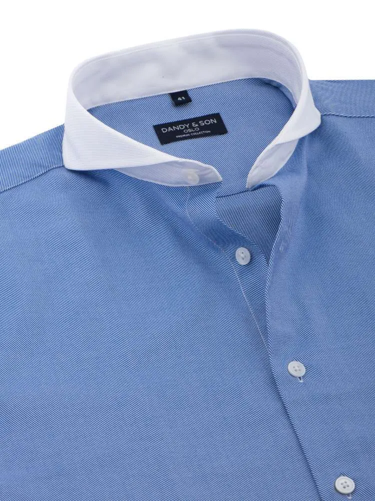 Extreme Cutaway Royal Blue Premium Contrast Shirt