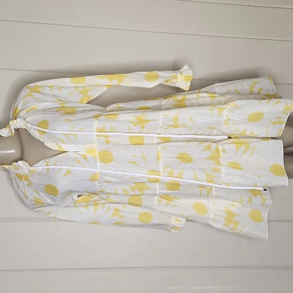 EYWASOULS MALIBU CORA MINI DRESS IN DELIGHTFUL DAISIES