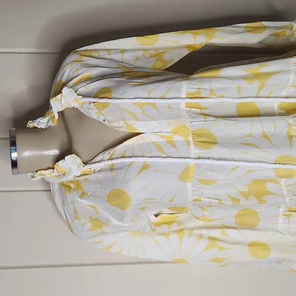 EYWASOULS MALIBU CORA MINI DRESS IN DELIGHTFUL DAISIES