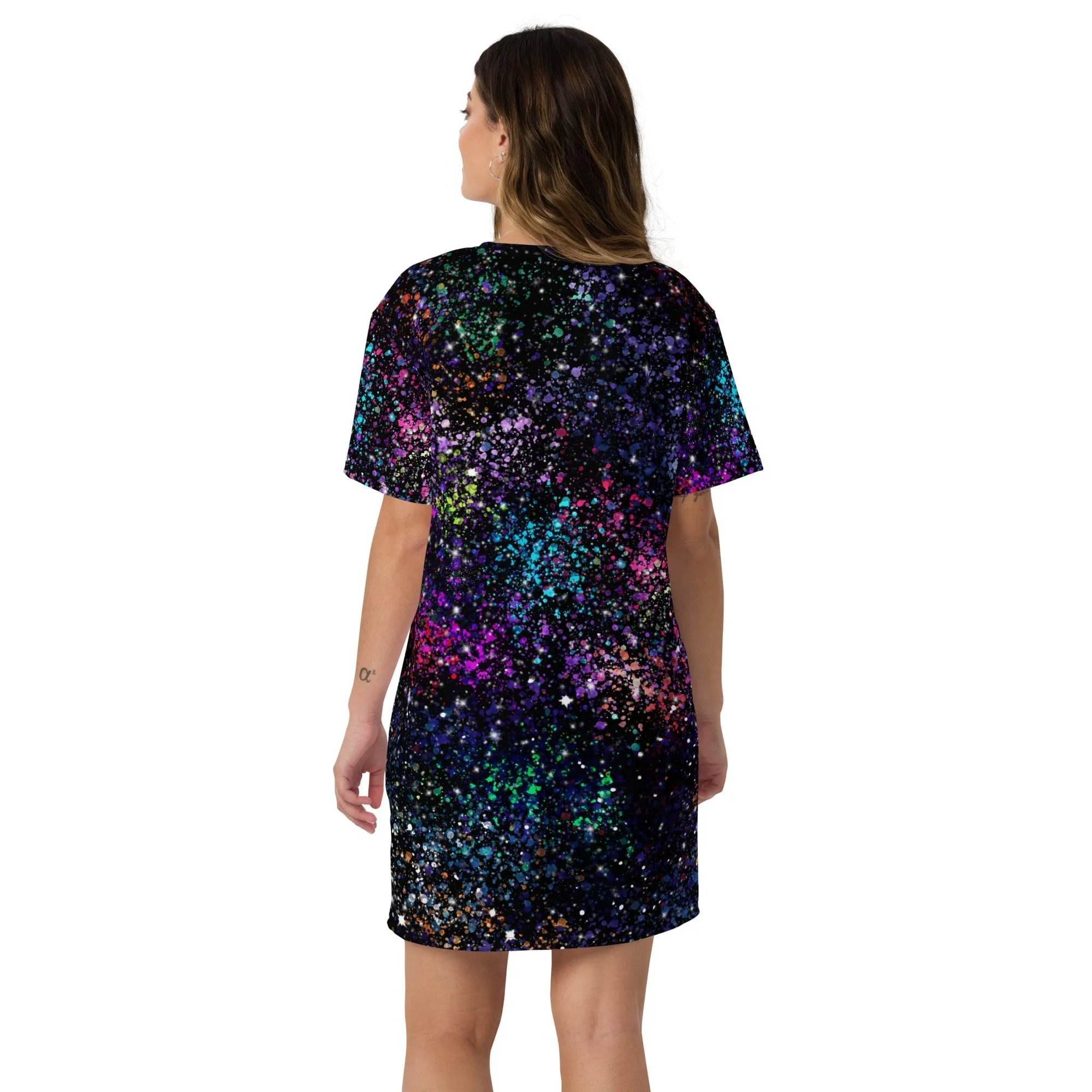 Farris Wheel Galaxy T-shirt Dress