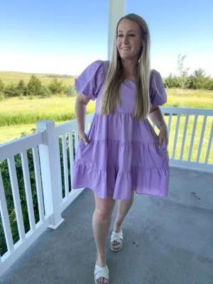 Finding Joy Ladies Tiered Skirt Mini Dress