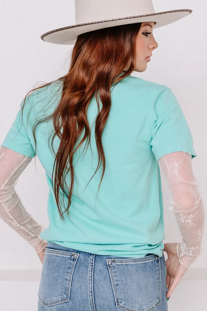 Flower Pastel Dotted Graphic Tee