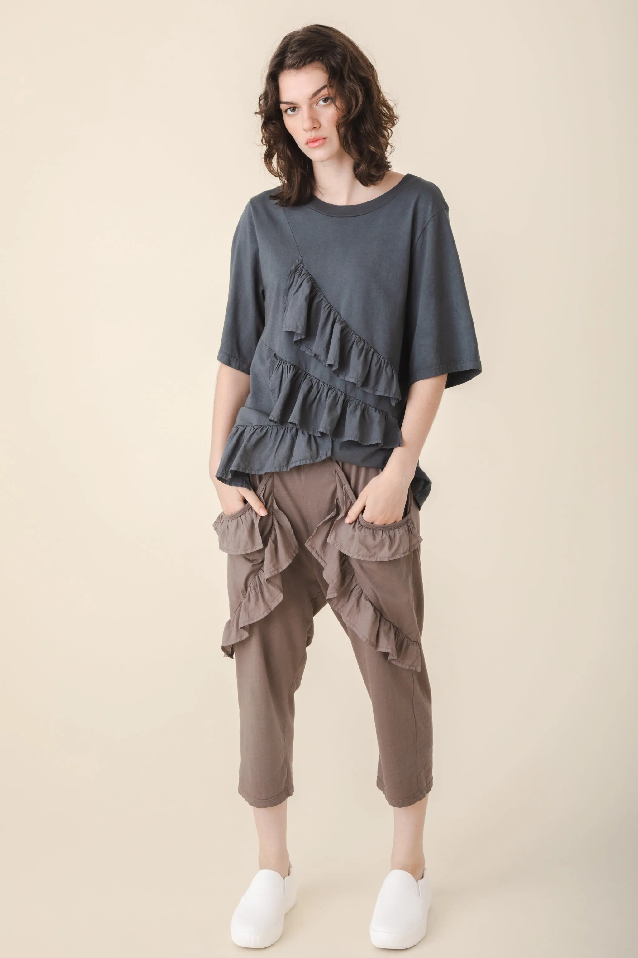 Flutter Pant in Wet Cement