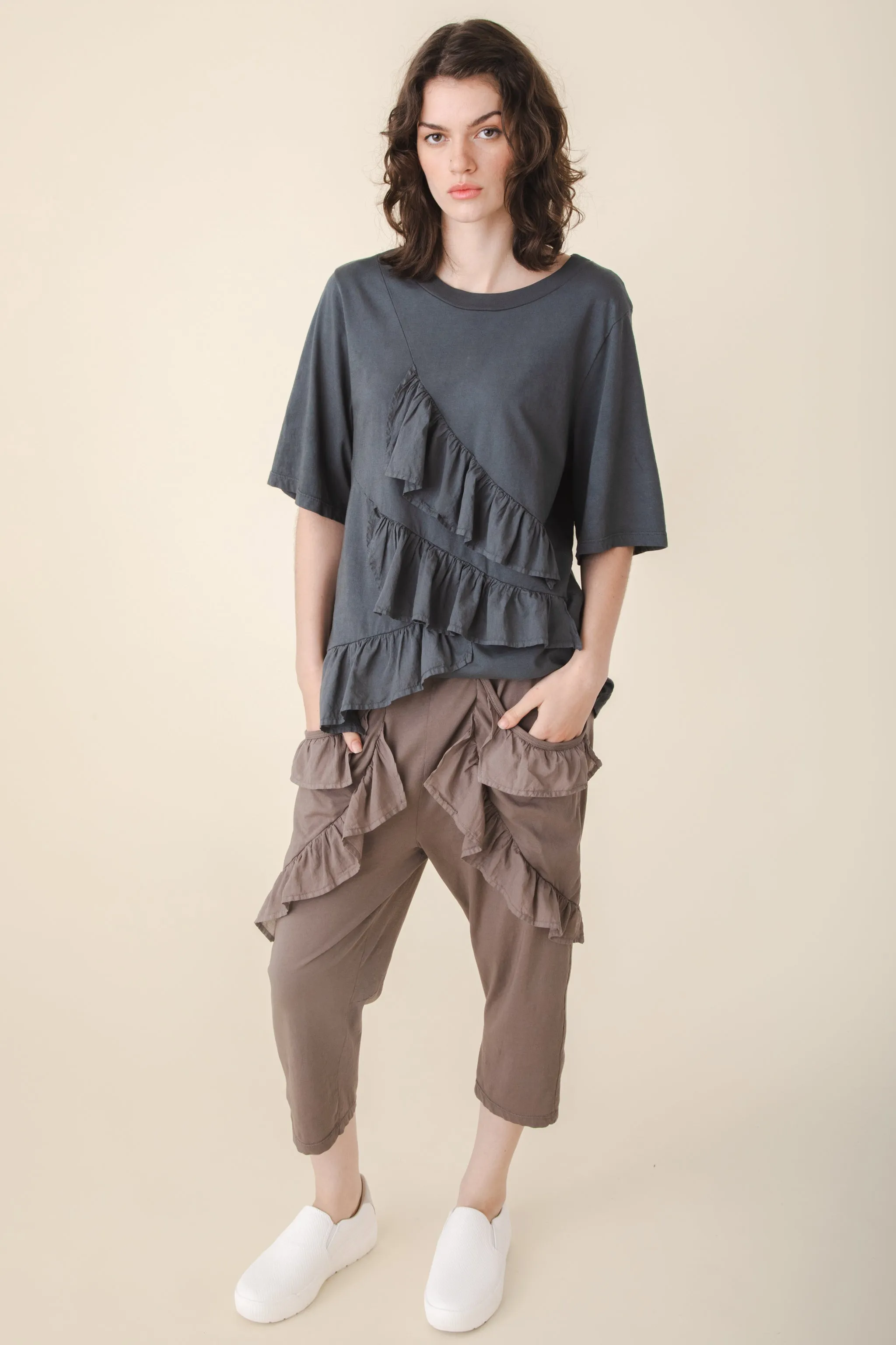 Flutter Pant in Wet Cement