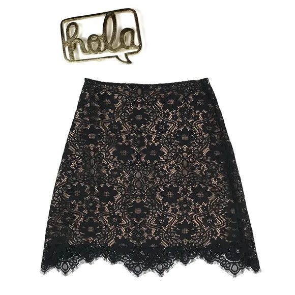 For Love &amp; Lemons Rosemary Lace Overlay Skirt