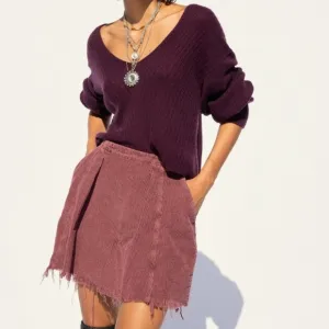 Free People Kendall Corduroy Mini Skirt