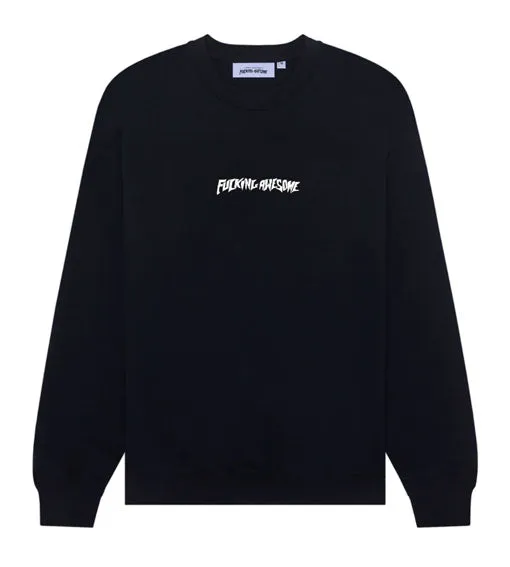 Fucking Awesome Little Stamp Crewneck - Black