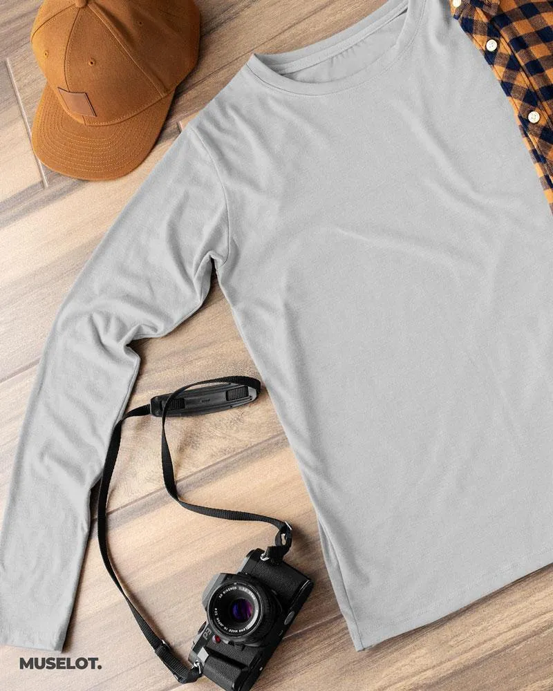 Full sleeves t shirt grey