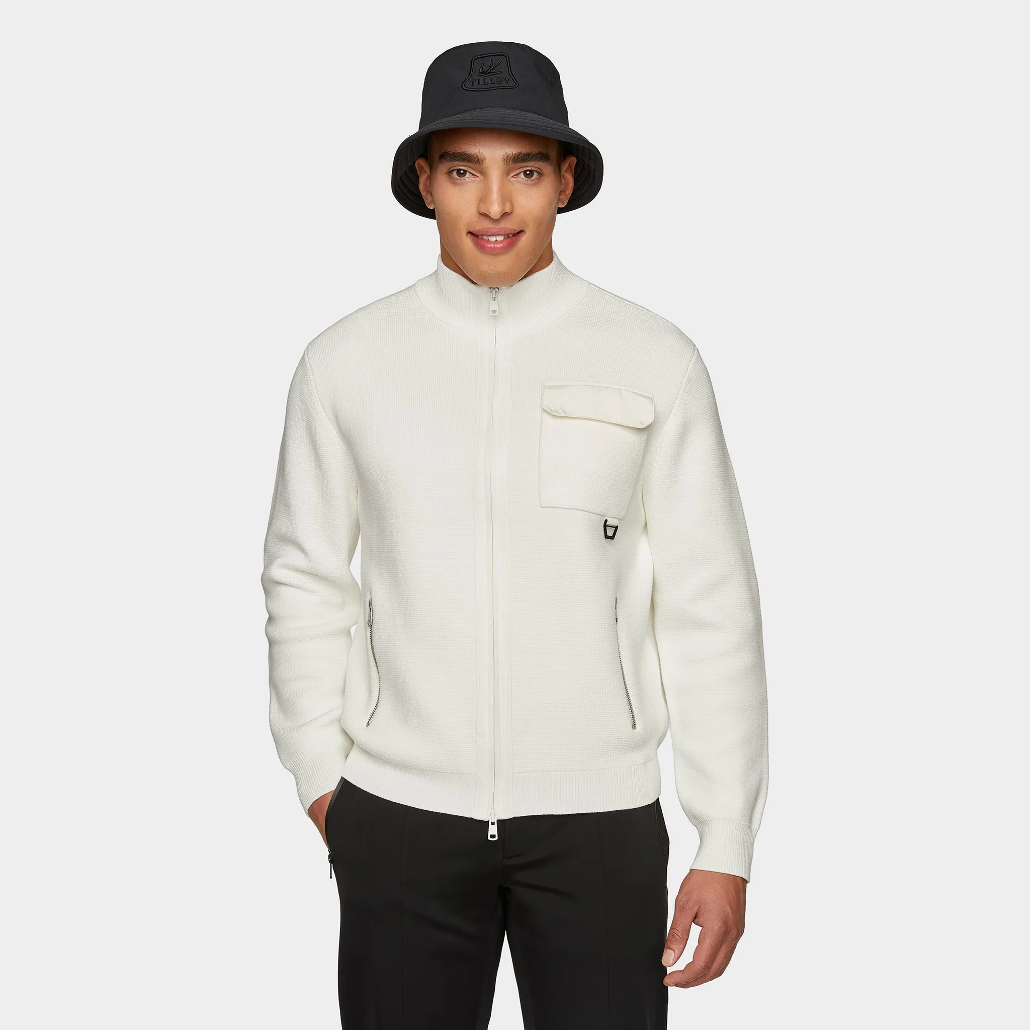 Full Zip Cotton Cardigan