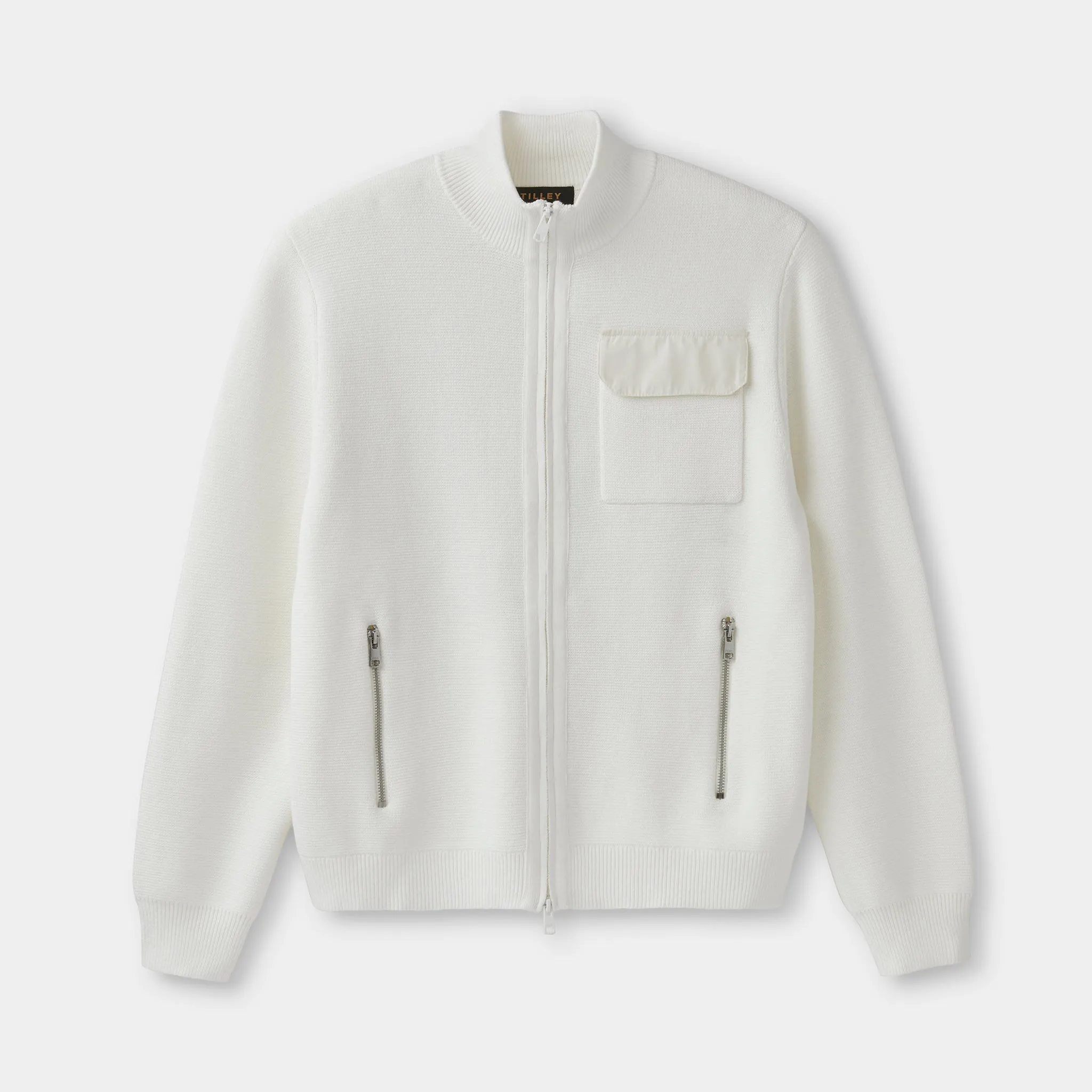 Full Zip Cotton Cardigan
