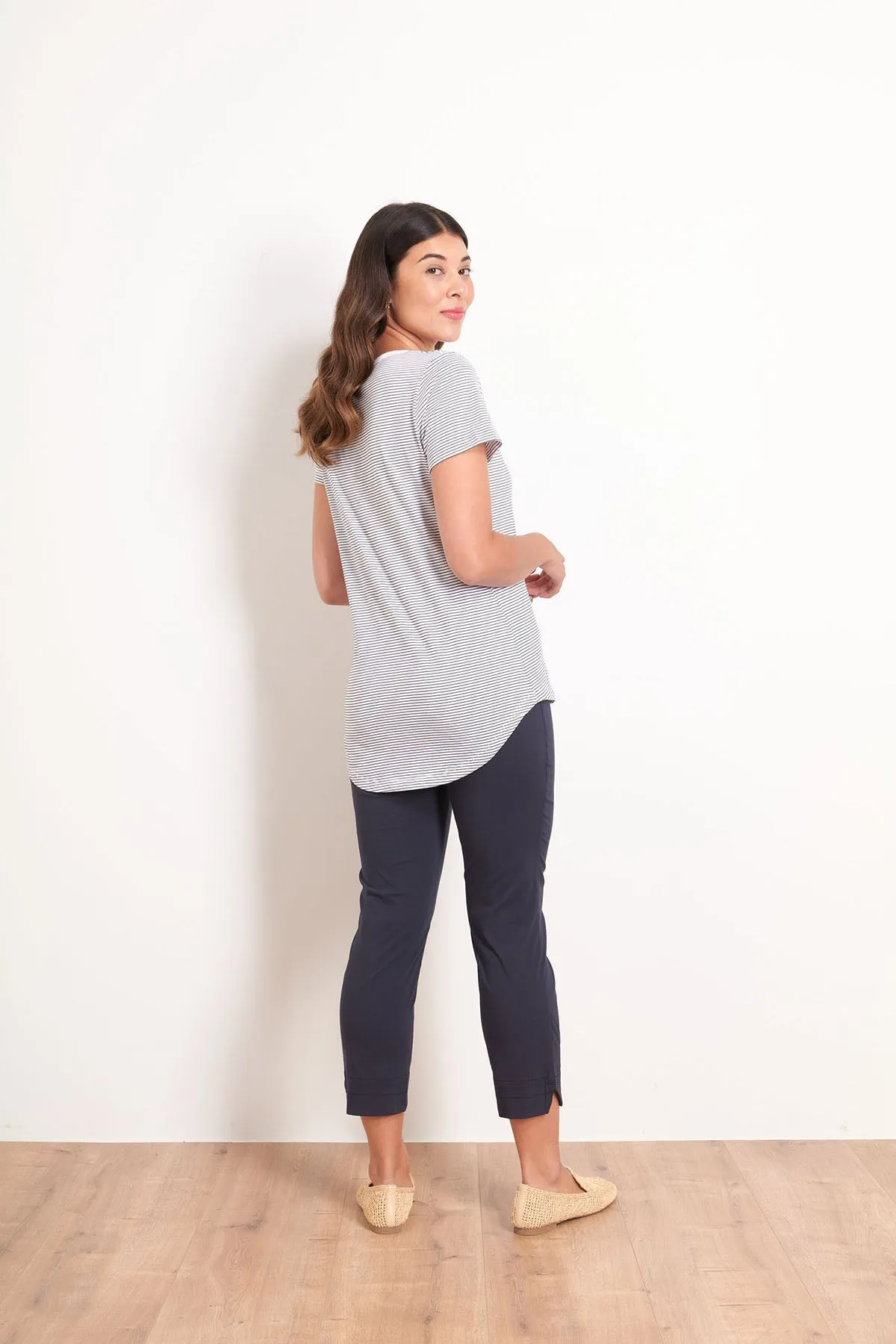 Fuss Free Capri - Navy - F4