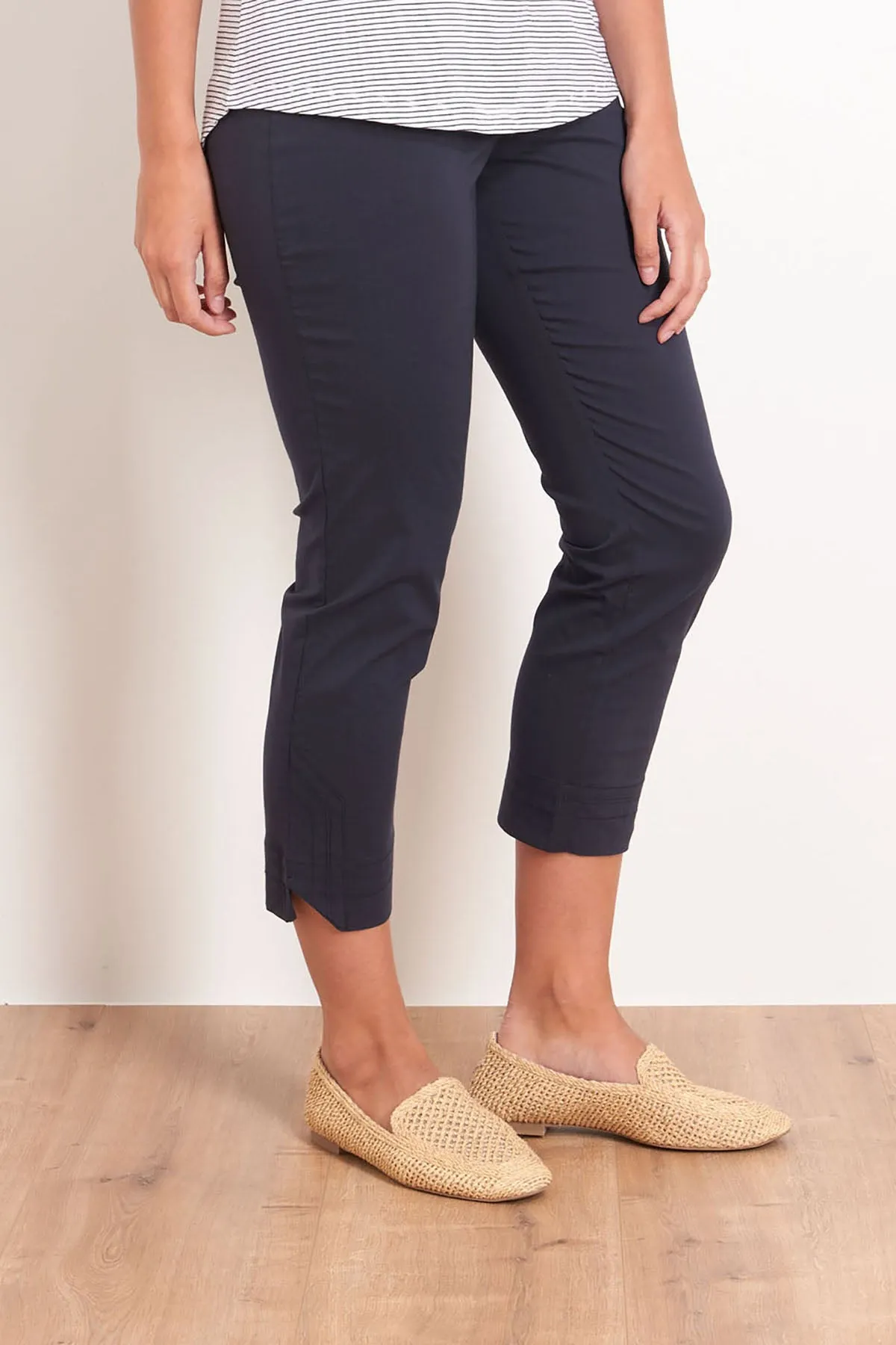 Fuss Free Capri - Navy - F4