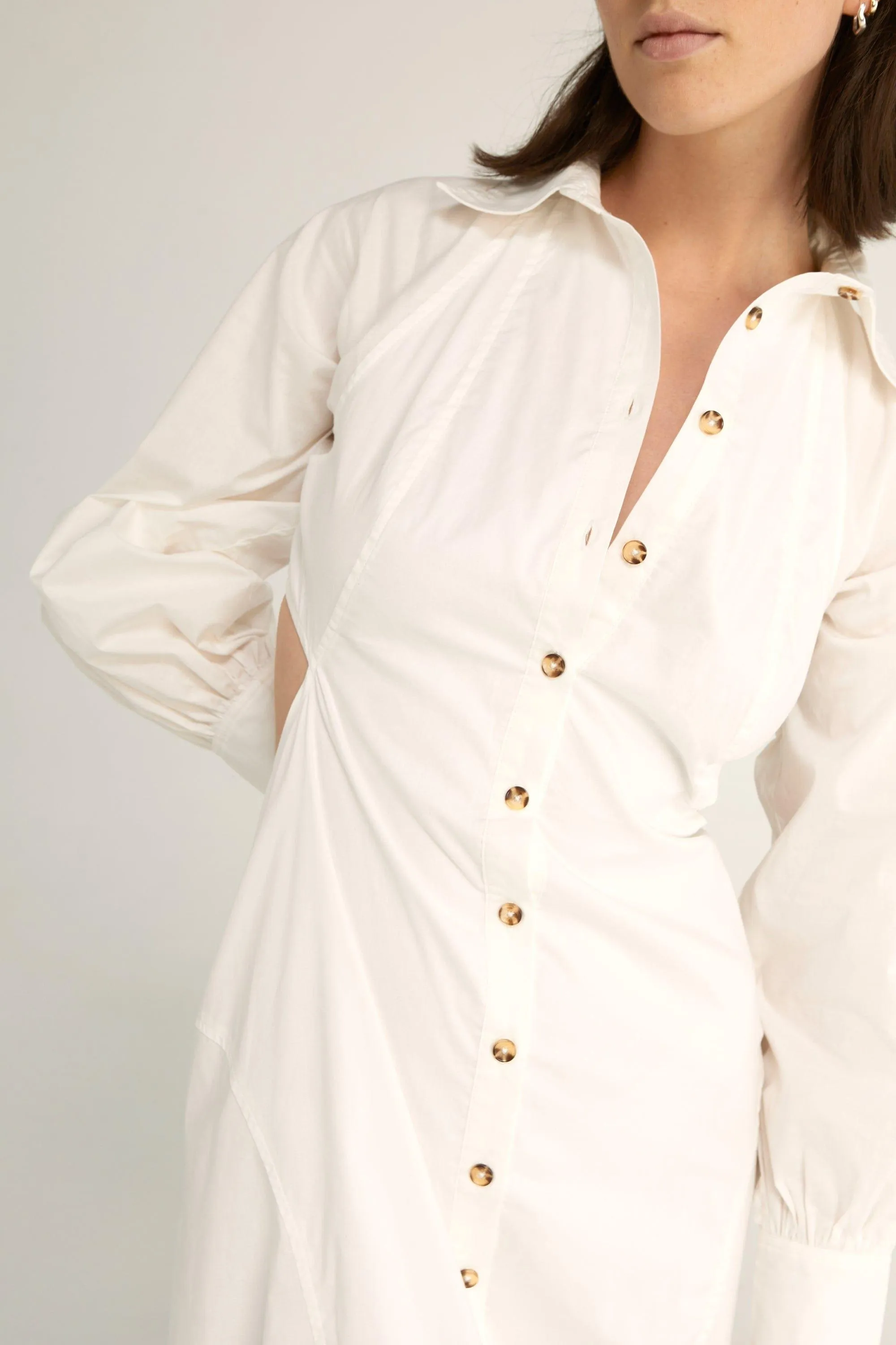 GARDEN PARTY MAXI SHIRT DRESS | WHITE