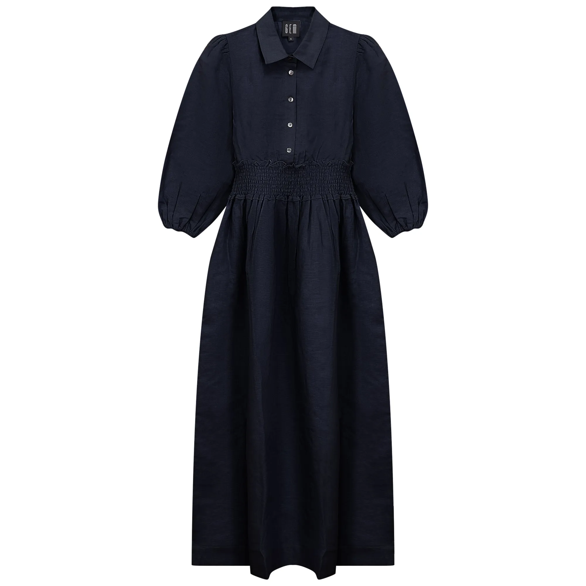 Gem Navy Shirt Dress