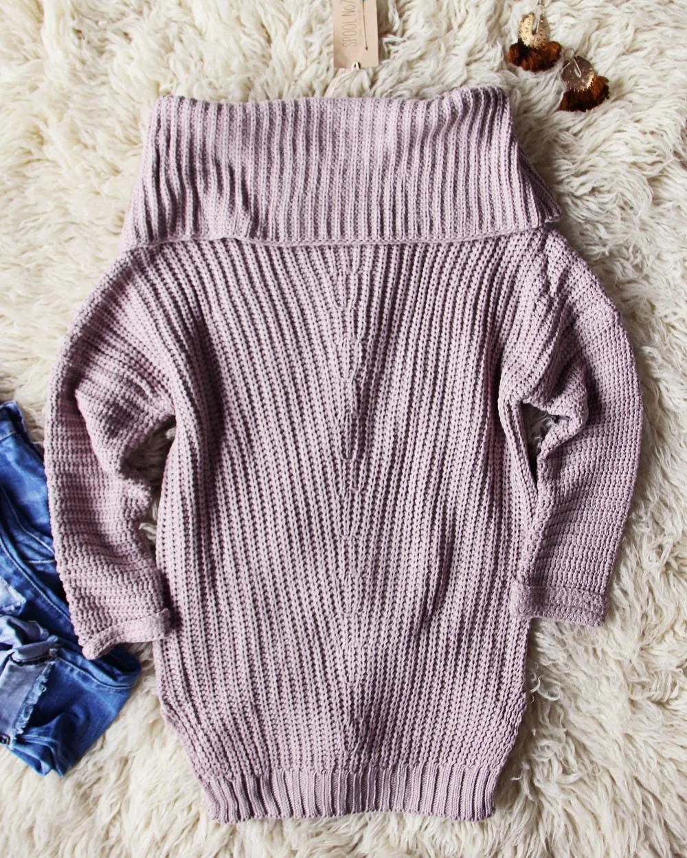 Gemma Knit Sweater in Mauve