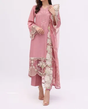 Grace S657-Embroidered 3PC Lawn with Embroidered munar dupatta.