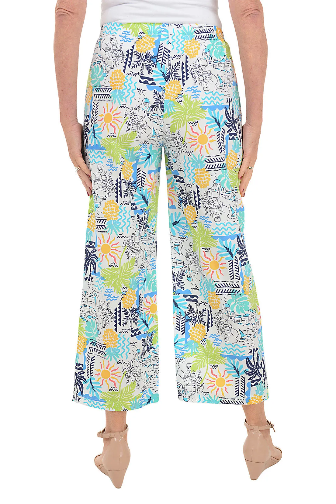 Grecian Coast Resort Crop Pant