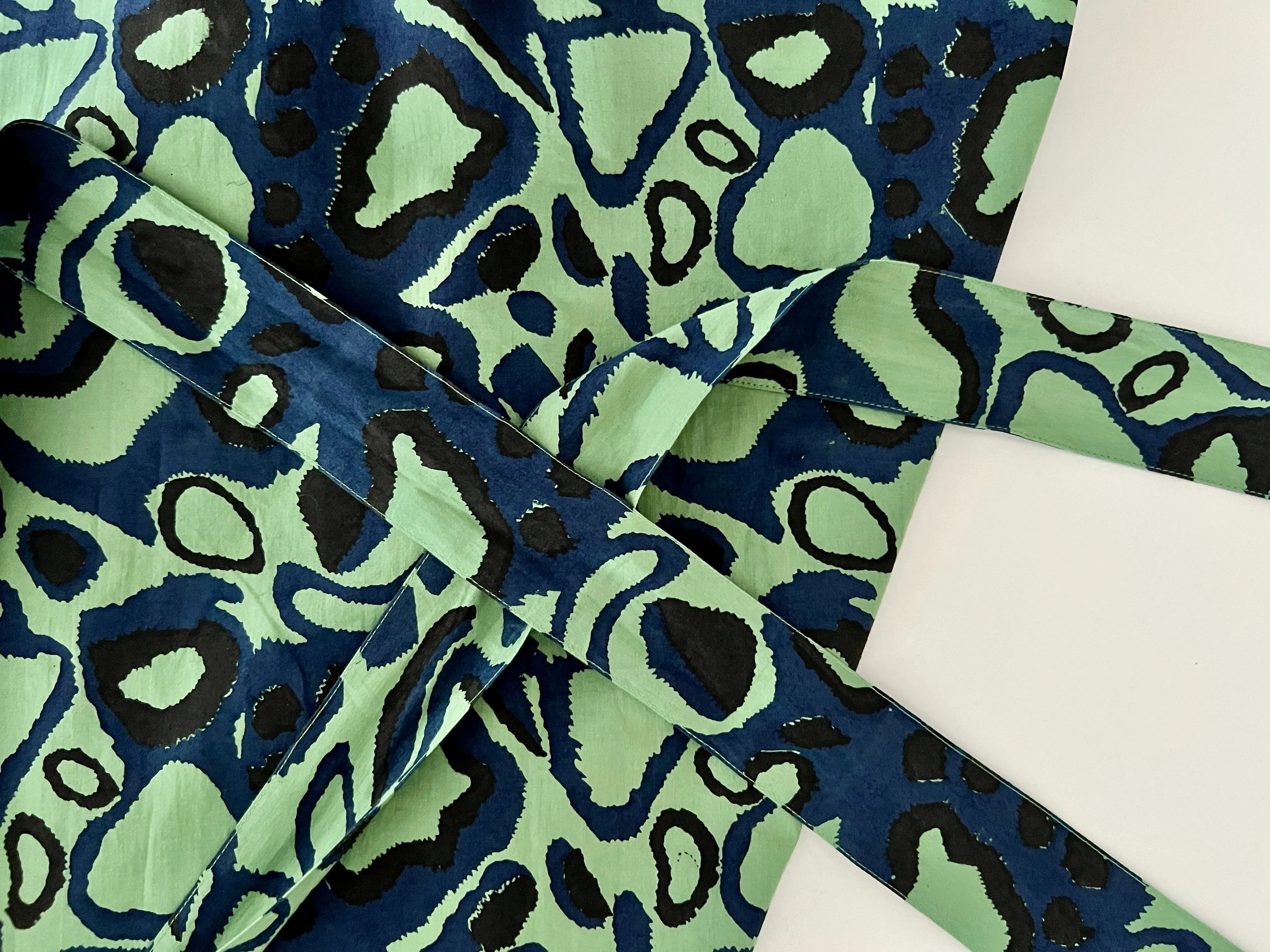 Green Wild Dog Short Wrap Skirt