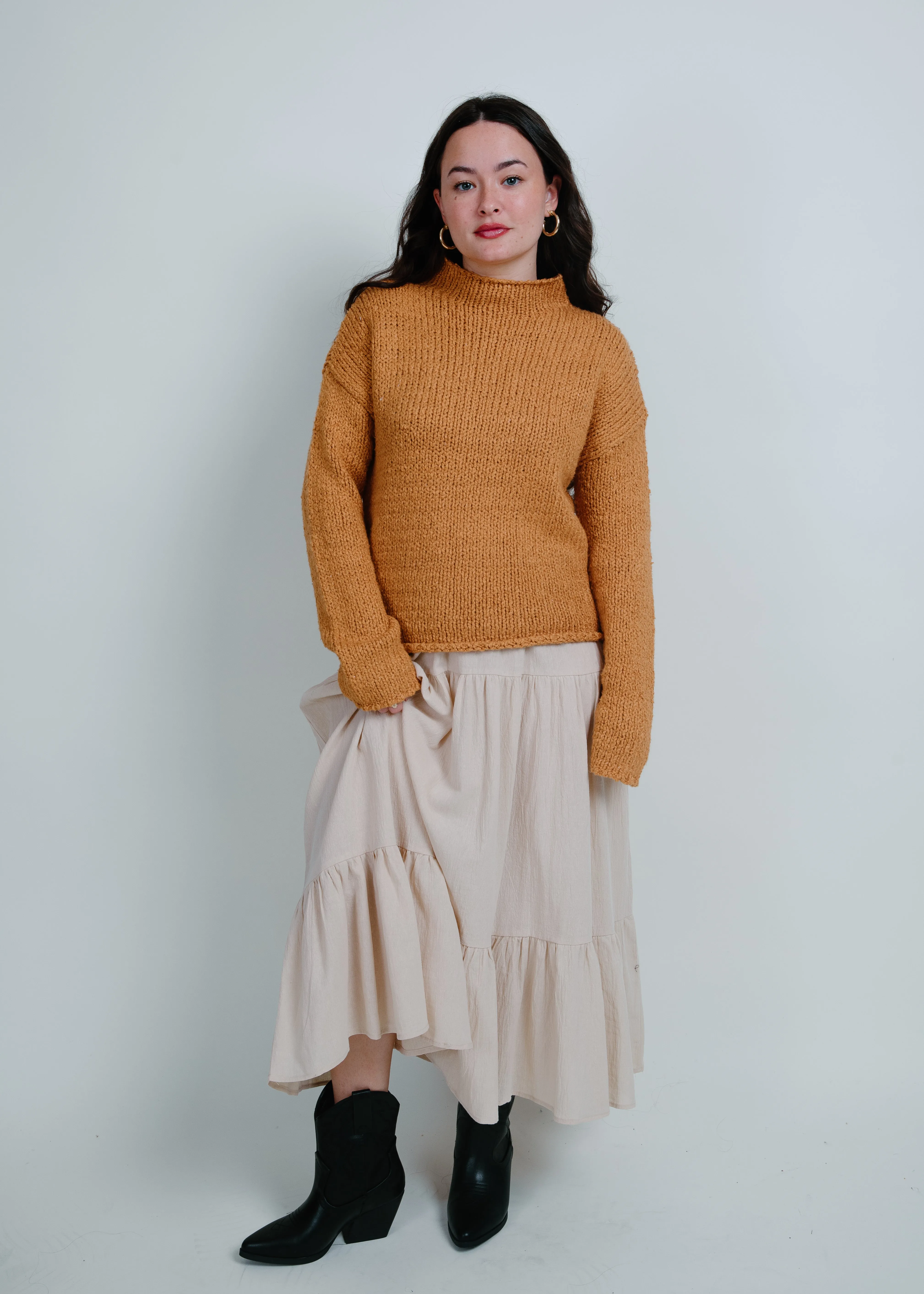 Greta Camel Sweater