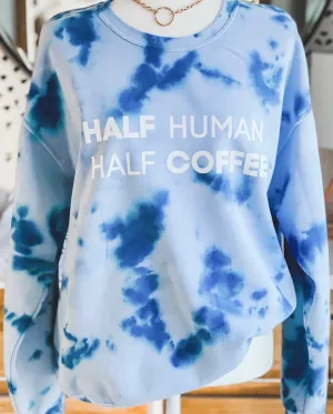 HALF COFFEE HALF HUMAN SWEATER