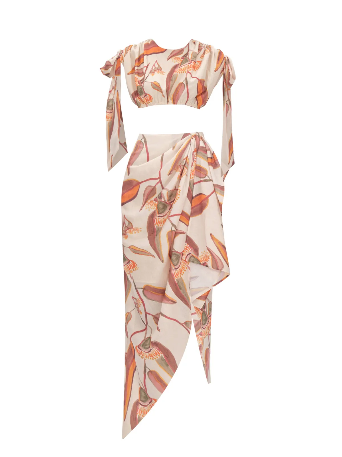 Halima Cropped-Halima Wrap Skirt ::RET