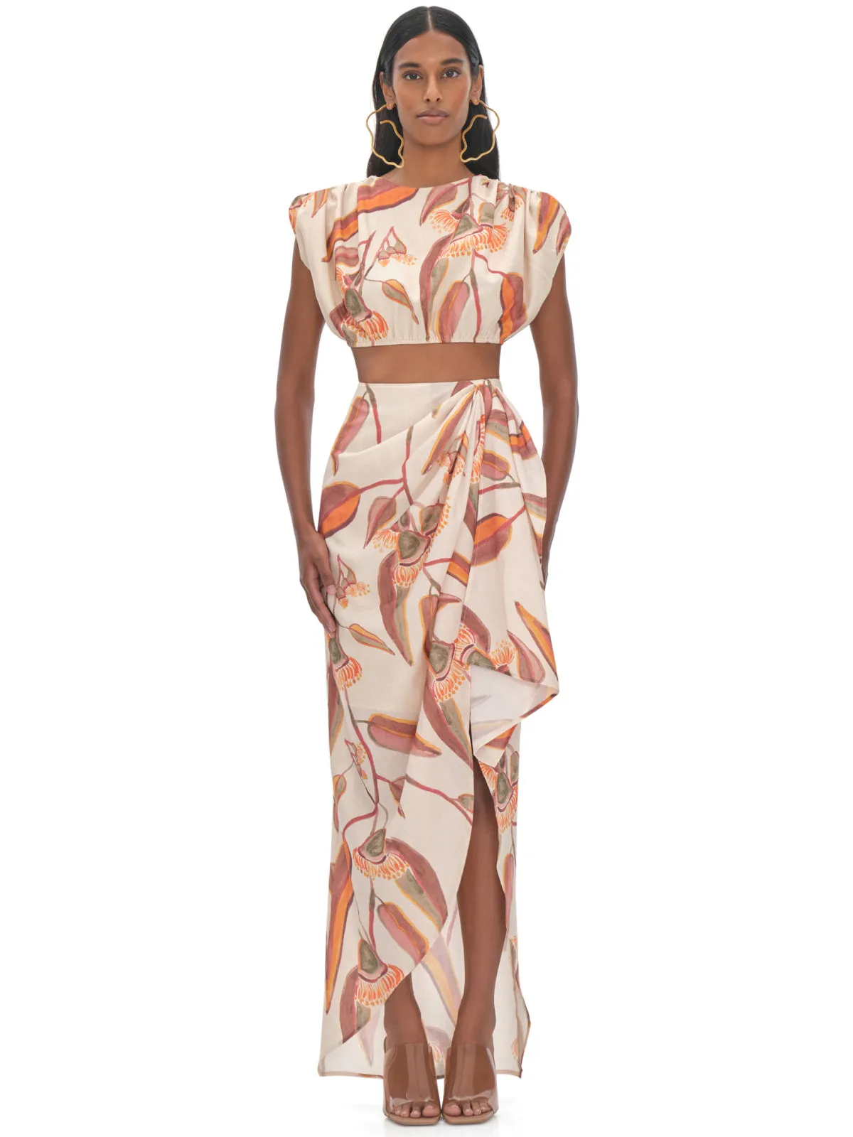 Halima Cropped-Halima Wrap Skirt ::RET
