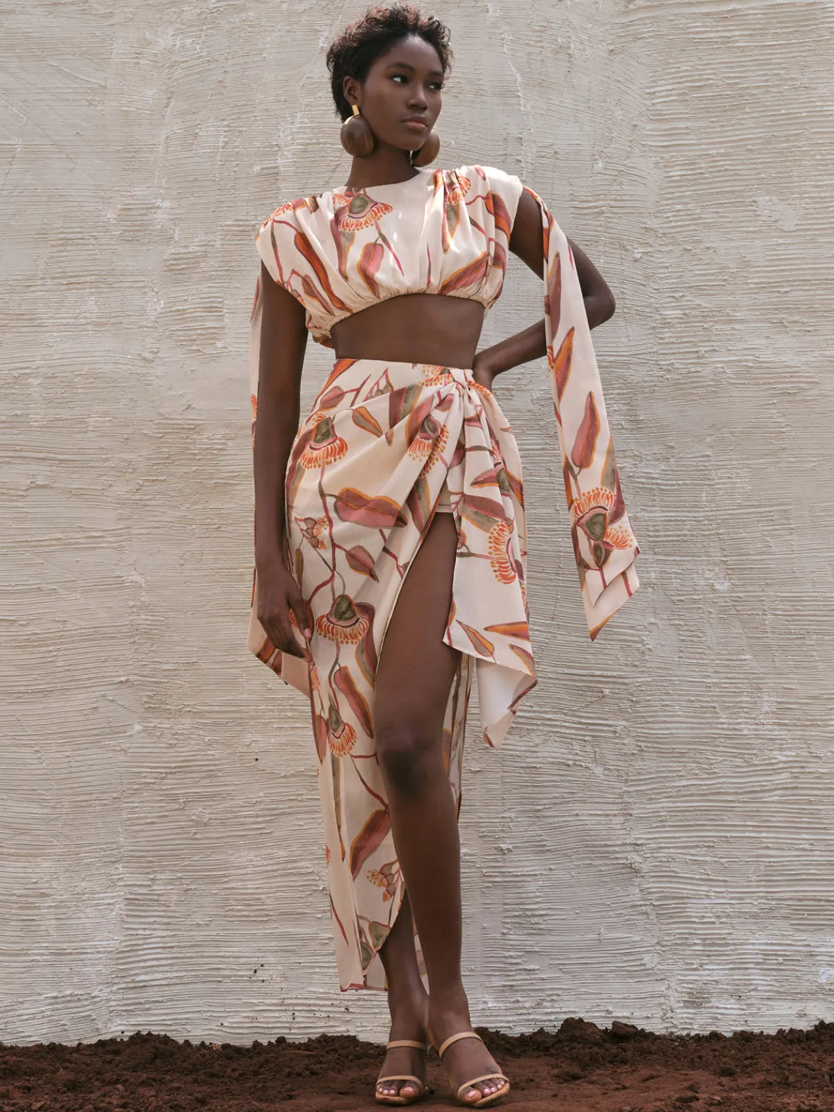 Halima Cropped-Halima Wrap Skirt ::RET
