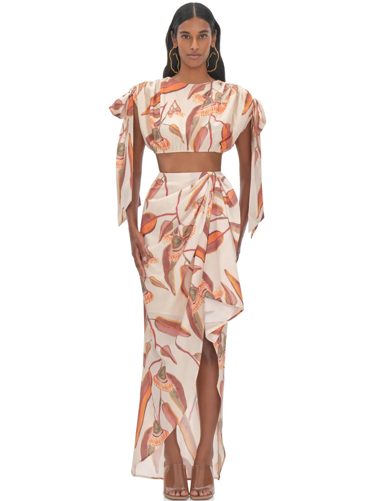 Halima Cropped-Halima Wrap Skirt ::RET