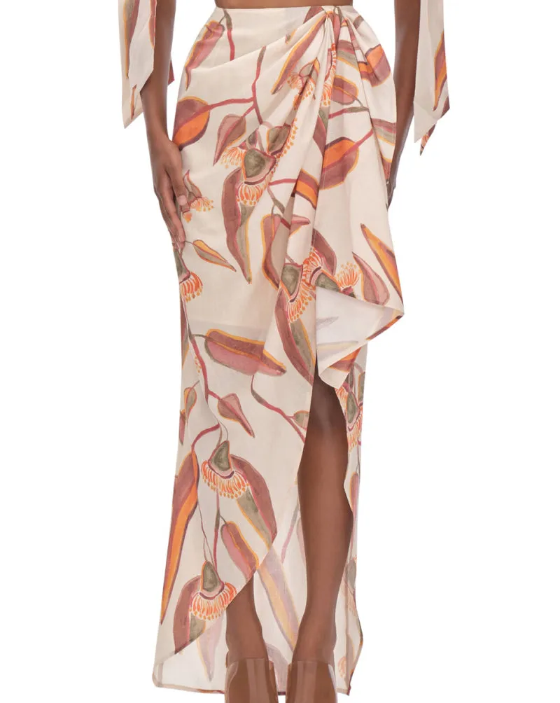 Halima Cropped-Halima Wrap Skirt ::RET