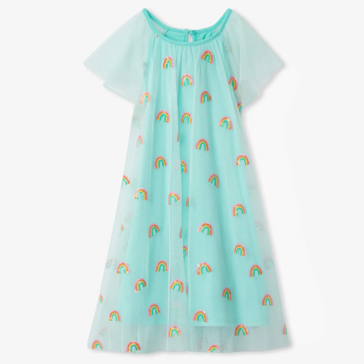 Hatley Tiered Tulle Dress - Shimmer Rainbows