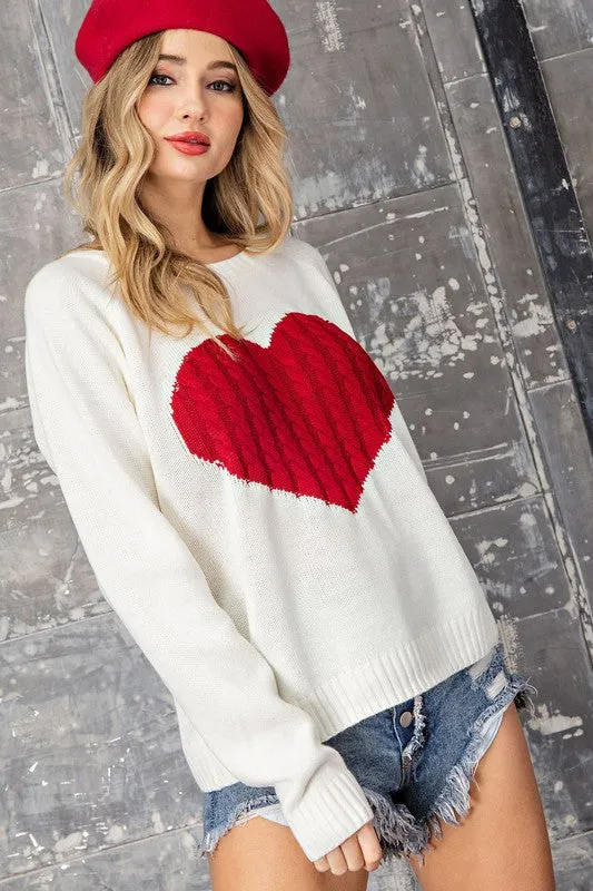 Heart Knit Sweater