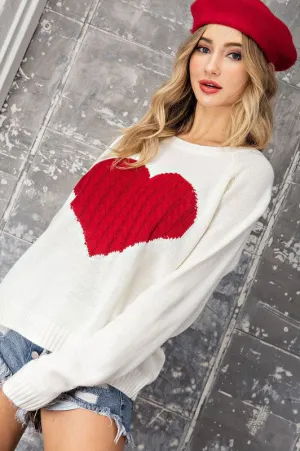 Heart Knit Sweater