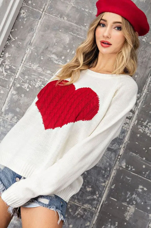 Heart Knit Sweater
