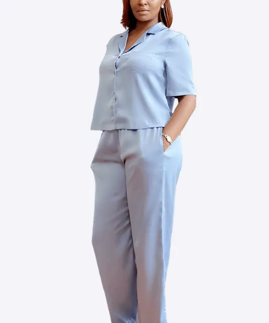 Heavenly Light Blue Lounge Pant Set
