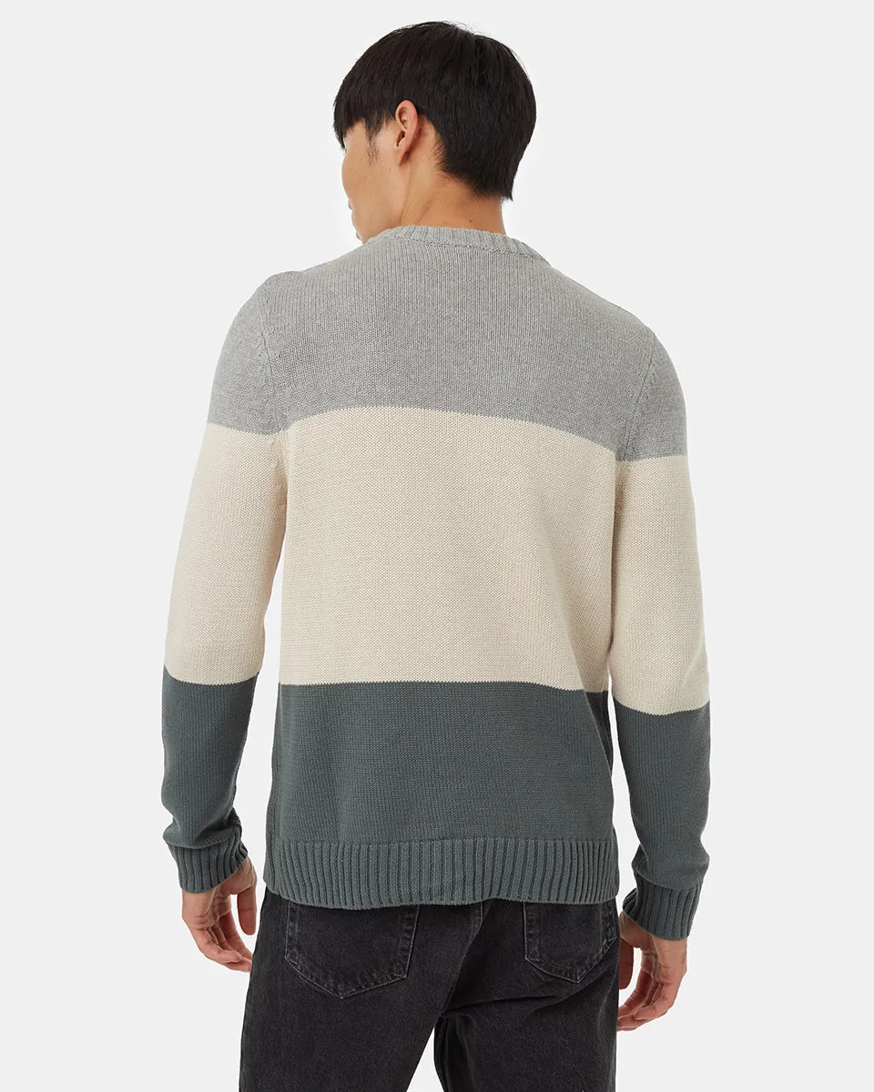 Highline Blocked Crew Sweater