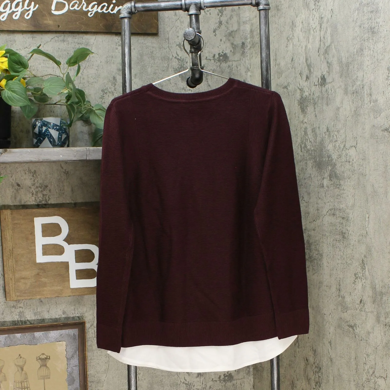 Hilary Radley Women's Layered Look Twofer Sweater