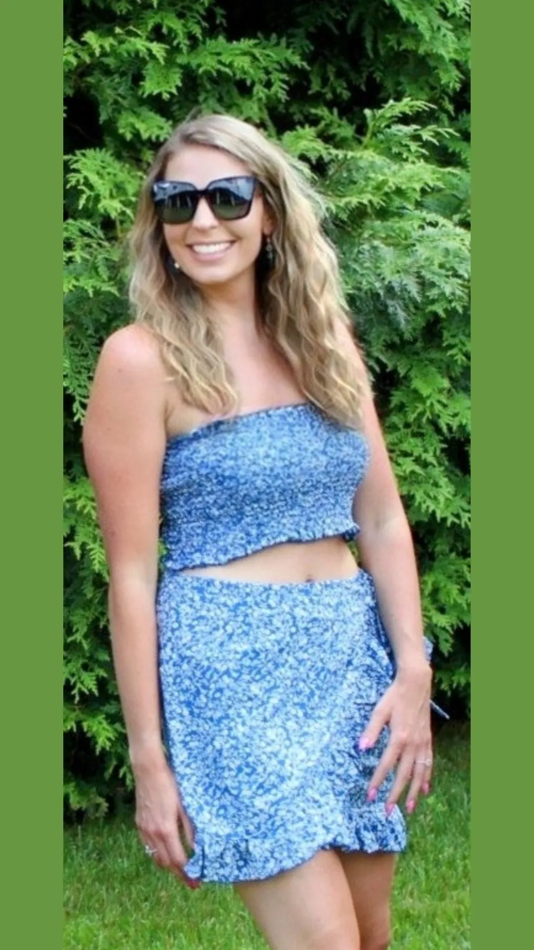 Hot Tropic Wrap Floral Skirt Set