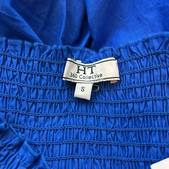 HT360 Collective Blue LAYERED RUFFLE MINI SKIRT Size Small NWT