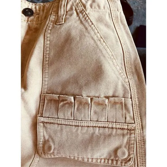 Hudson Jeans Women’s Faded Bronze Cargo Pocket Mini Skirt size 26 NWT