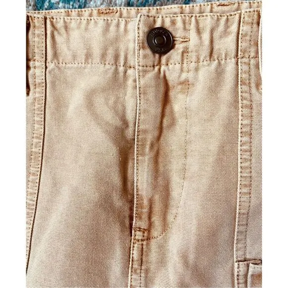 Hudson Jeans Women’s Faded Bronze Cargo Pocket Mini Skirt size 26 NWT