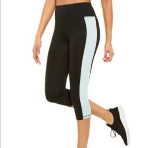 Ideology Women's Caged Ankle Capri Leggings