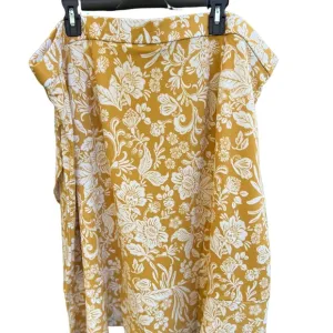 Isaac Mizrahi Live! Size 3X Bridgehampton Faux Wrap Skirt DIJON