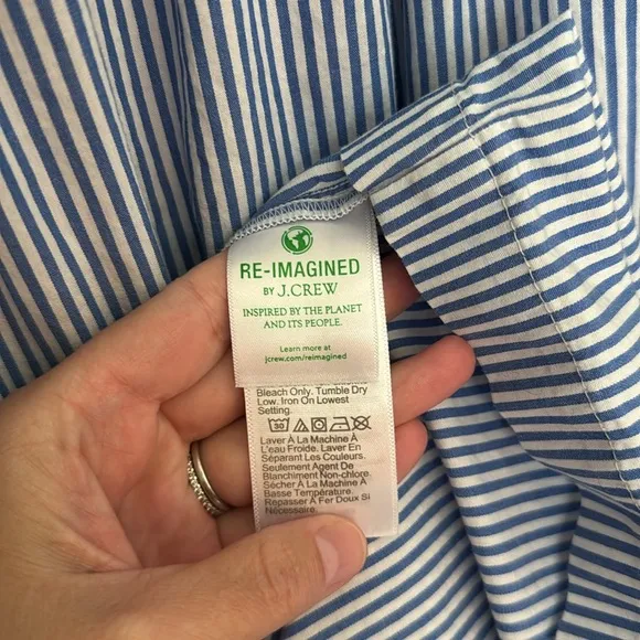 J. Crew Midi Sleeveless Tiered Striped Dress
