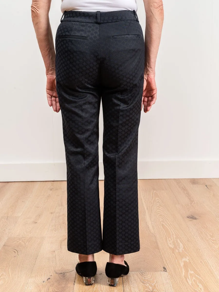 jacquard crop flare