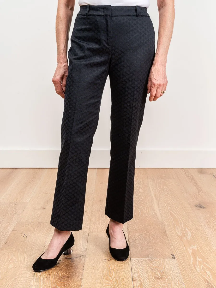 jacquard crop flare