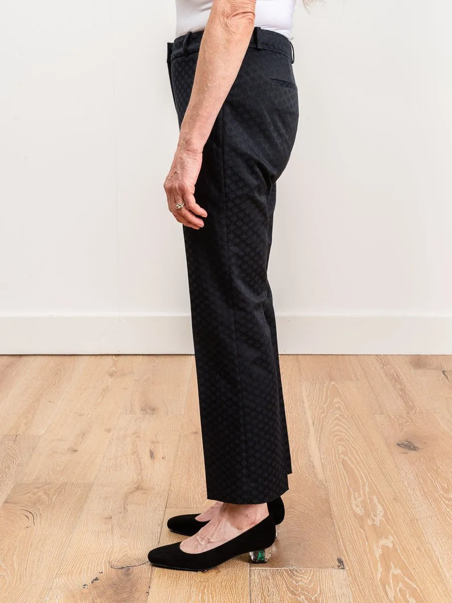 jacquard crop flare