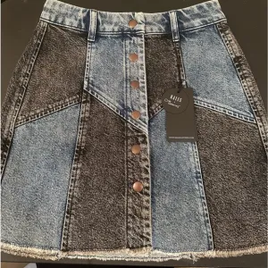 Jean Skirt by Rails The Oakwood Acid Patchwork mini skirt